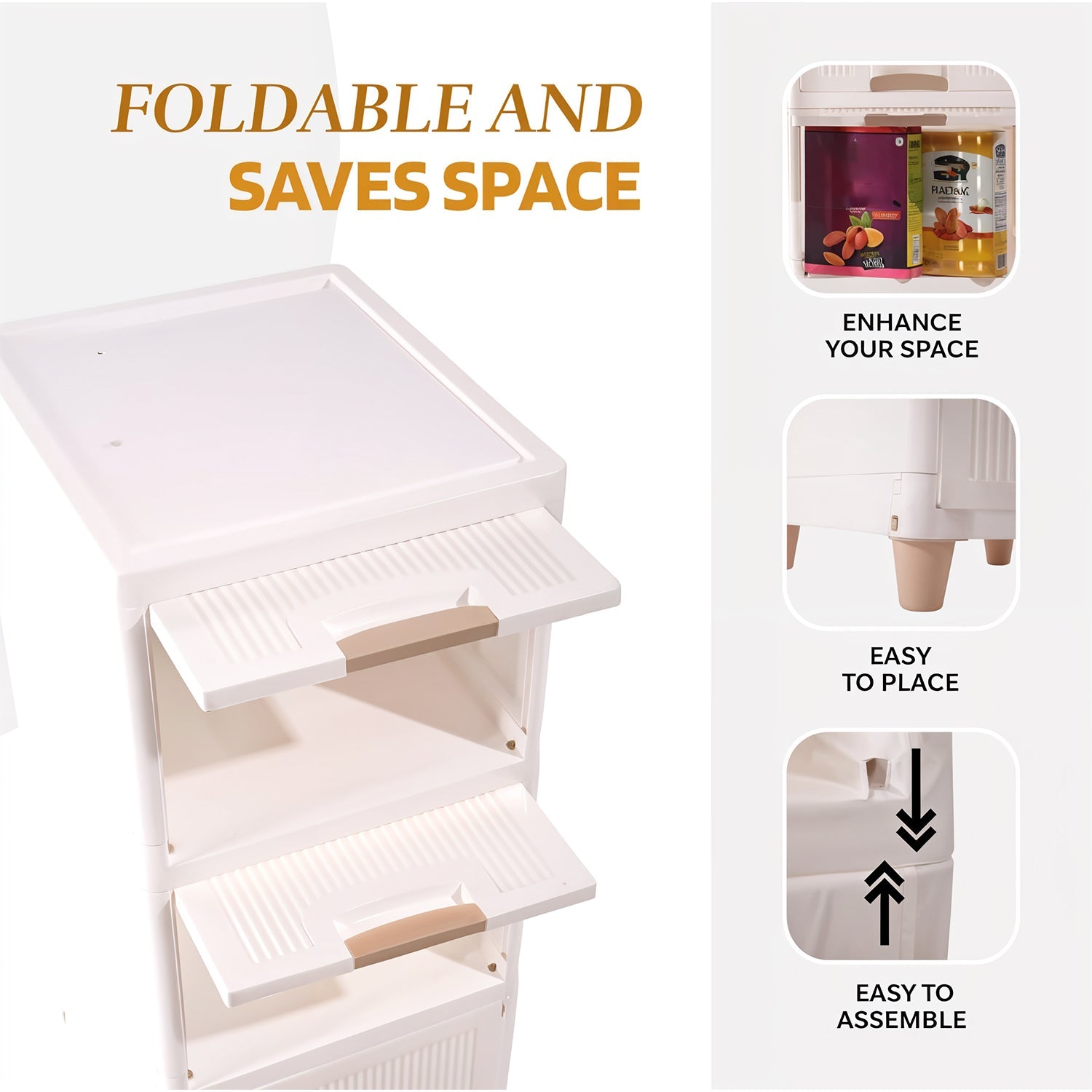 Multi-Purpose 5-Layer Plastic Storage Drawer Cabinet for Home and Office Multi-Purpose 5-Layer Plastic Storage Drawer Cabinet for Home and Office
